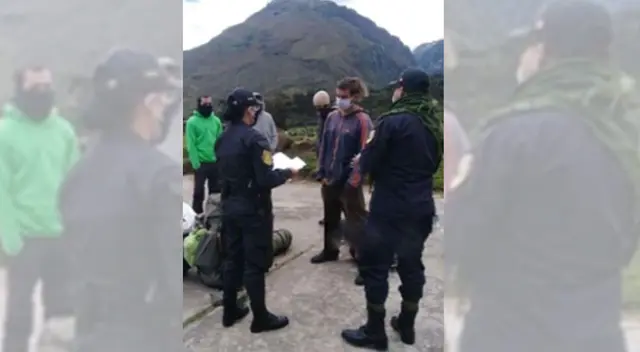 Europeos querían acampar en nevado en pleno estado de emergencia. Europeos querían acampar en nevado en pleno estado de emergencia.