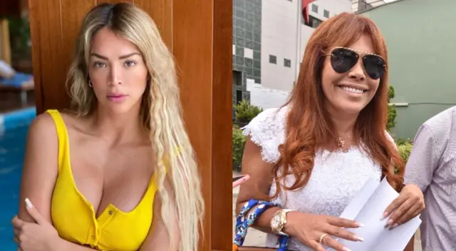 Sheyla Rojas respondió a las críticas de Magaly Medina en el programa sabatino de Estás en todas. Sheyla Rojas respondió a las críticas de Magaly Medina en el programa sabatino de Estás en todas.