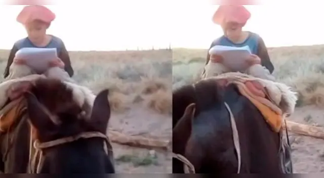 Su profesora de música subió los videos del ejemplar niño a las redes sociales.