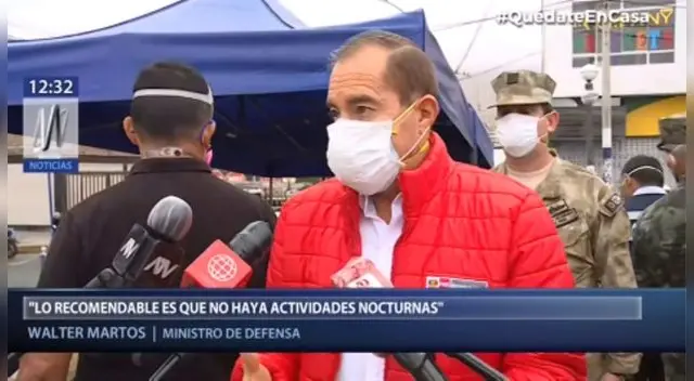 Ministro de Defensa:"Se evaluará ampliación de toque de queda hasta fin de año"