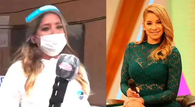 Sofía Franco lleva ayuda a Pamplona Alta.