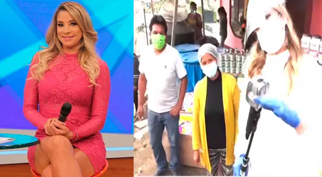 Sofía Franco lleva ayuda a Pamplona Alta.