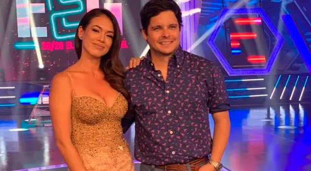 Gian Piero Díaz agradece al público por el rating.