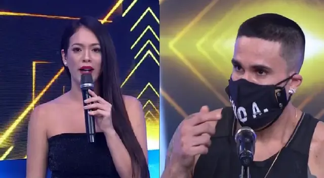 Jazmín Pinedo y Gino Assereto se reencontraron en Esto es guerra. Jazmín Pinedo y Gino Assereto se reencontraron en Esto es guerra.