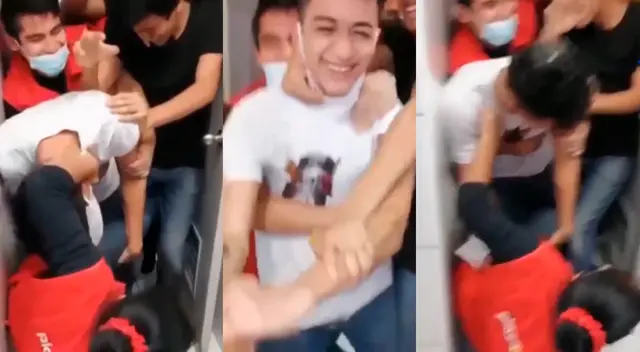 Trabajadores de Plaza Vea de San Miguel no respetaron el distanciamiento social