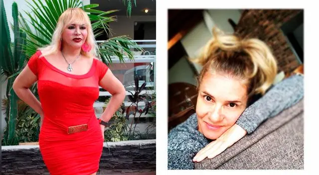 Susy Díaz echa flores a Johana San Miguel.