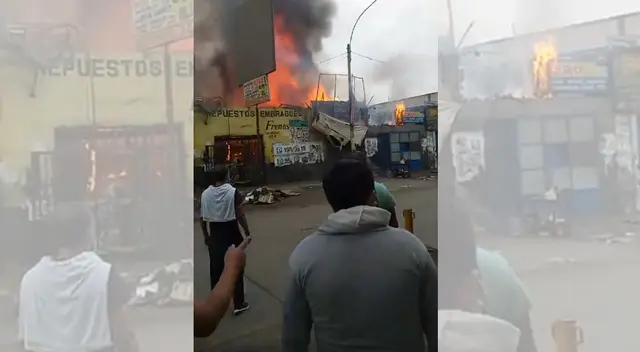 Incendio en Independencia.