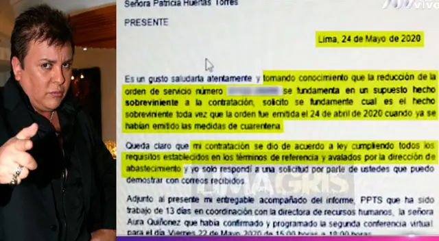 El compositor Richard Swing señala que tiene un contrato con Ministerio de Cultura que se tiene que cumplir. Así lo mostró Magaly Medina. El compositor Richard Swing señala que tiene un contrato con Ministerio de Cultura que se tiene que cumplir. Así lo mostró Magaly Medina.