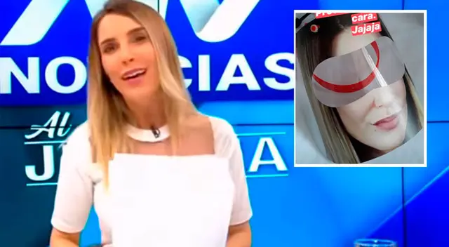 Juliana Oxenford se divierte al descubrir que venden protectores con su rostro Juliana Oxenford se divierte al descubrir que venden protectores con su rostro