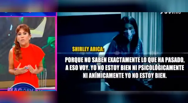Shirley Arica habló por primera vez desde que fue detenida. Shirley Arica habló por primera vez desde que fue detenida.