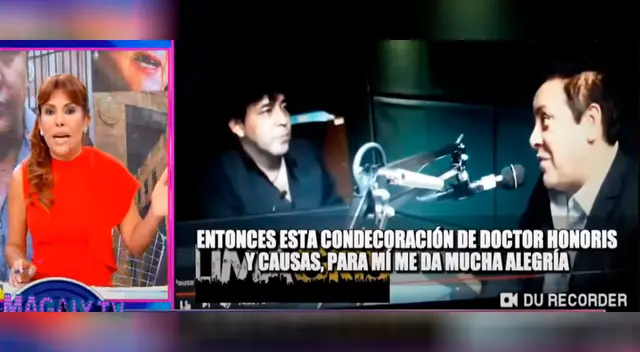 Magaly Medina habla sobre el reconocimiento que recibió Richard Swing. Magaly Medina habla sobre el reconocimiento que recibió Richard Swing.