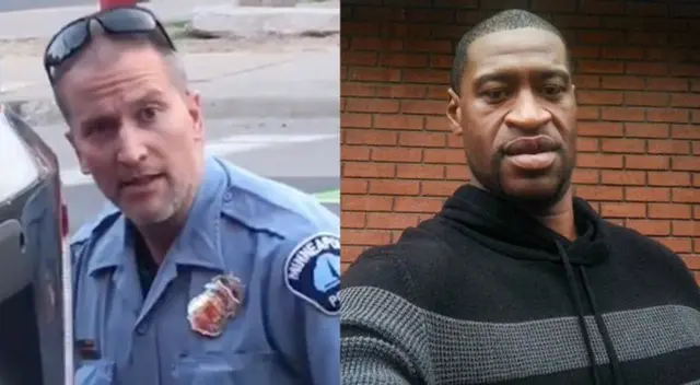 Derek Chauvin, el policía que presionó con la rodilla el cuello del afroamericano George Floyd.