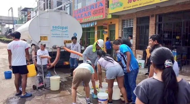 Sedapal entregó más de un millón de litros de agua potable.