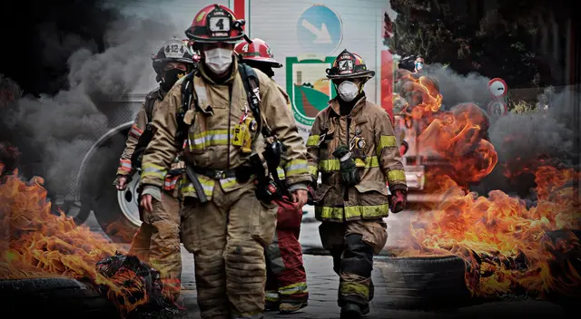 Los bomberos voluntarios se encuentran siempre expuestos al peligro de ser infectados por COVID-19 cada vez que acuden a una emergencia.