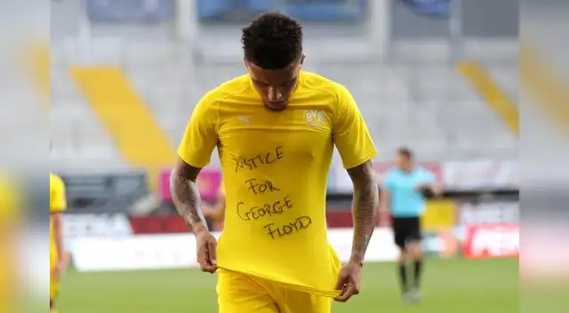 'Justicia para George Floyd', se lee