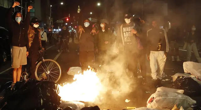 Actos violentos se registraron en los últimos días tras la muerte del afroamericano George Floyd | Foto: EFE Actos violentos se registraron en los últimos días tras la muerte del afroamericano George Floyd | Foto: EFE