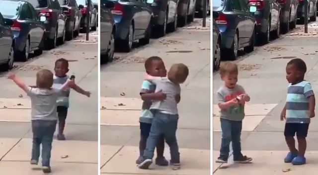 Niños enternecen las redes sociales.