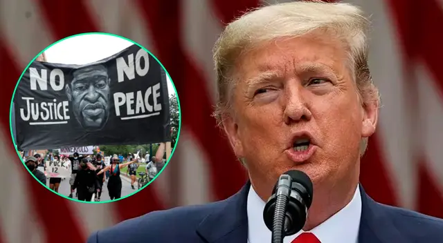 Donald Trump en contra de los protestantes, a quienes considera “anarquistas”. Donald Trump en contra de los protestantes, a quienes considera “anarquistas”.