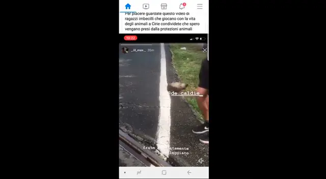 Captura de pantalla del video en Facebook.