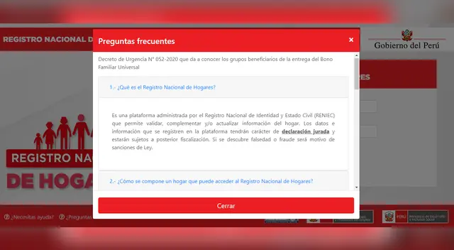 REGISTRO NACIONAL DE HOGARES REGISTRO NACIONAL DE HOGARES