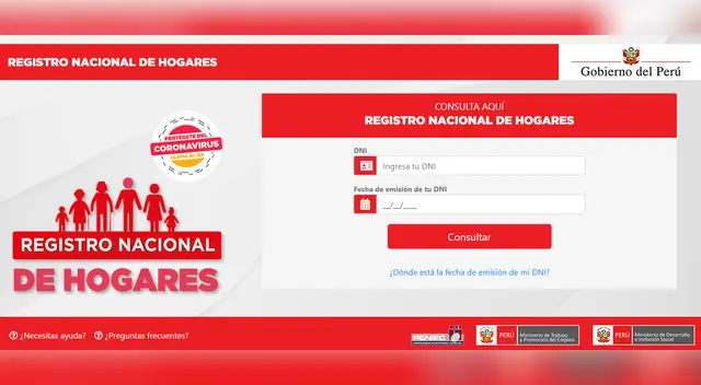 REGISTRO NACIONAL DE HOGARES REGISTRO NACIONAL DE HOGARES