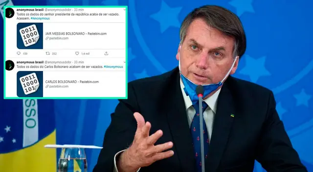 Presidente de Brasil denunciará a Anonymous por revelar información privada de él.