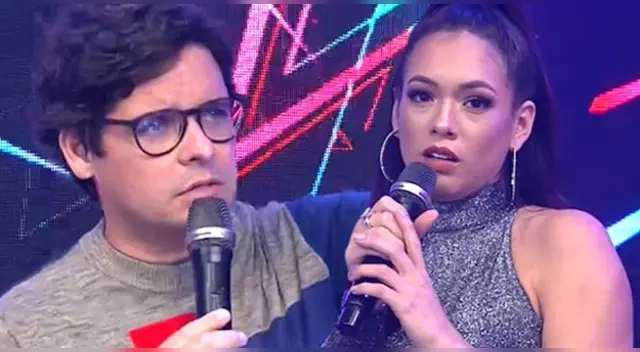 El conductor de 'EEG', Gian Piero Díaz, le pidió a Jazmín Pinedo evitar dirigirse a los participantes en plena competencia, y a ella no le gustó nada.