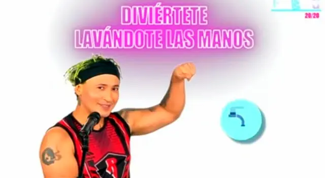 Zumba enseña a lavarse las manos.