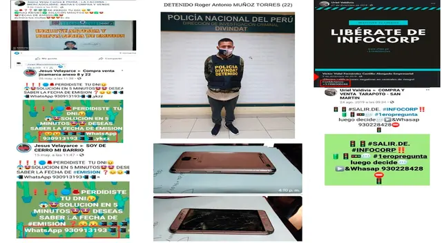 Otro de los detenidos y sus mensajes Otro de los detenidos y sus mensajes