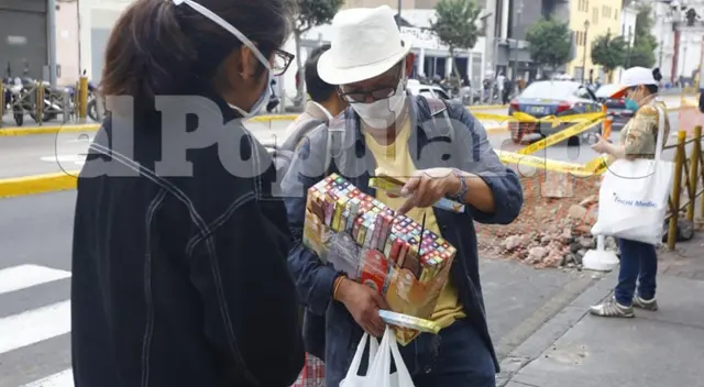 Comercio ambulatorio en Centro de Lima durante cuarentena | Foto: Félix Contreras