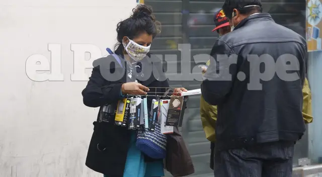Comercio ambulatorio en Centro de Lima durante cuarentena | Foto: Félix Contreras