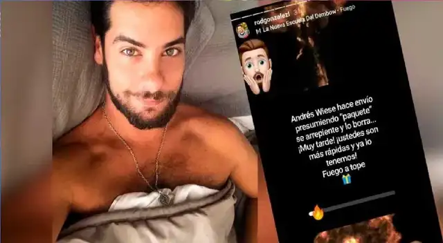 Peluchín es blanco de críticas en Twitter por compartir video íntimo de Andrés Wiese.