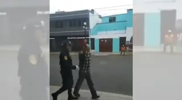 Hombre caminaba sin mascarilla en Chorrillos.