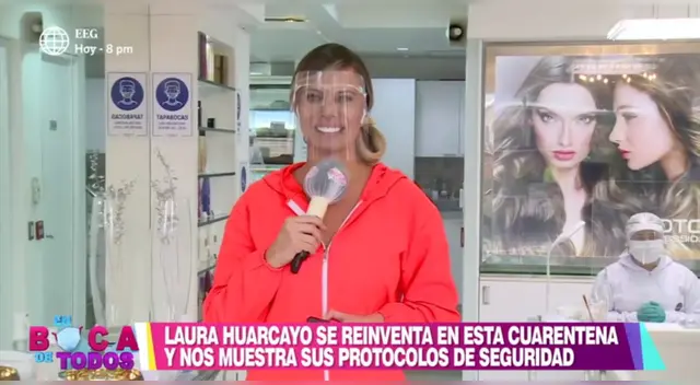 Laura Huarcayo compartió frente a cámaras cómo será la atención en su salón de belleza, para evitar el contagio de coronavirus.