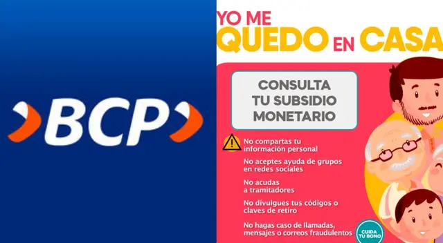 Bono Yo me quedo en casa entregado por la campa del BCP Yo me sumo Bono Yo me quedo en casa entregado por la campa del BCP Yo me sumo
