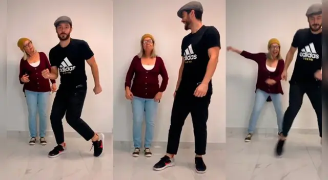 Madre realiza reto de baile con su hijo en TikTok y termina robándose el show Madre realiza reto de baile con su hijo en TikTok y termina robándose el show