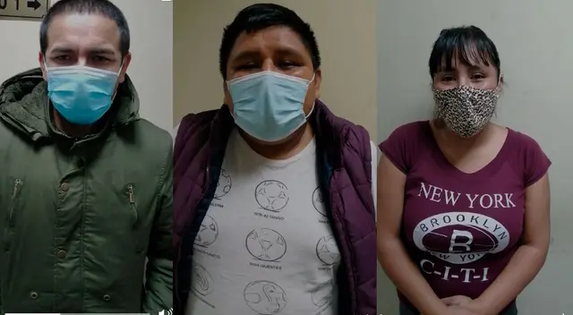 Tres de los detenidos Tres de los detenidos