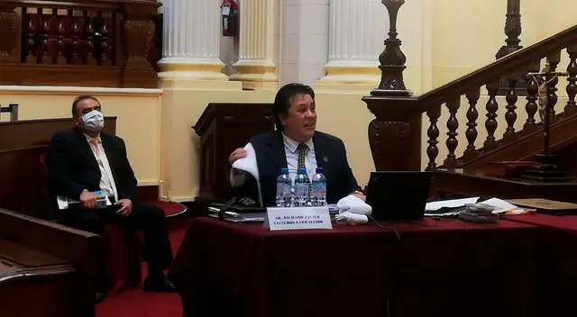 Richard Swing ante la comisión de Fiscalización del Congreso. Richard Swing ante la comisión de Fiscalización del Congreso.