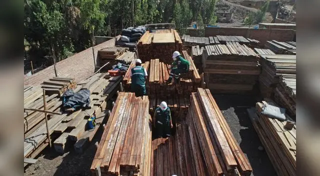 Camión llevaba madera aserrada de la especie cumala Camión llevaba madera aserrada de la especie cumala