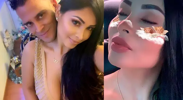 Pamela Franco y Christian Domínguez viven su amor en cuarentena.