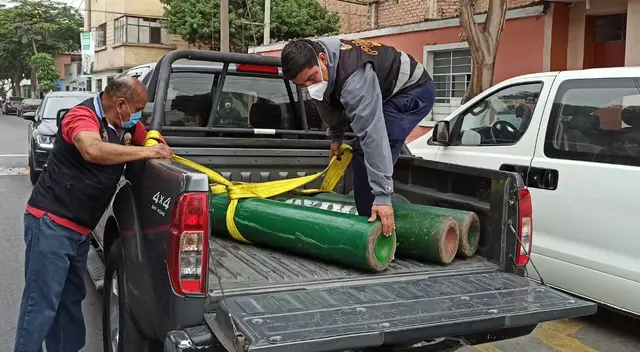 Intervienen inmueble que hacía pasar oxígeno industrial por medicinal.