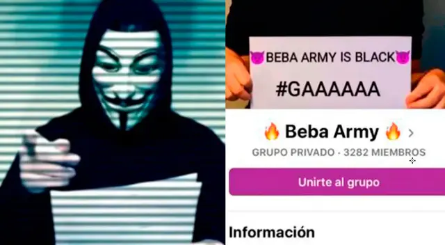 Usuarios comparan a la Beba Army con Anonymous.