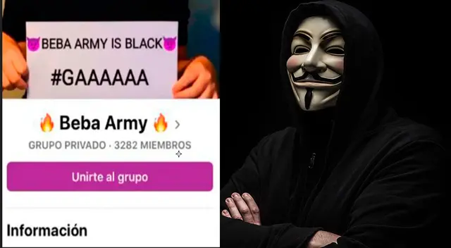 Usuarios comparan a la Beba Army con Anonymous.