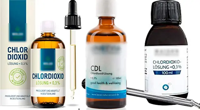 Presentaciones del dióxido de cloro. Presentaciones del dióxido de cloro.