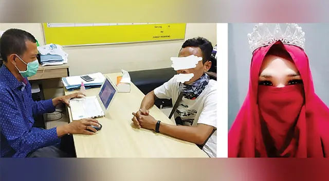 Der. Muh en la comisaría. Izq. Mita. Der. Muh en la comisaría. Izq. Mita.