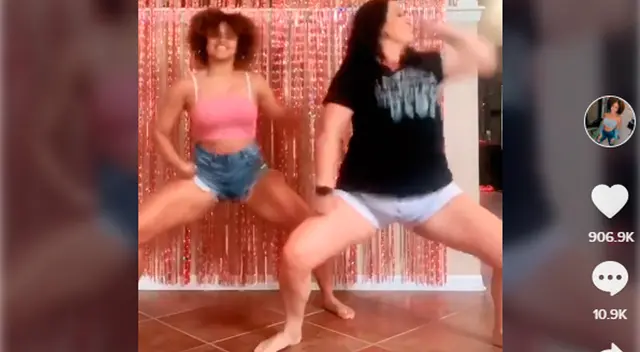 Mamá e hija enloquecen con baile en TikTok. Mamá e hija enloquecen con baile en TikTok.