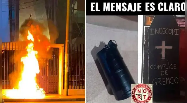 capturan a presunto sujeto que atacó con bomba molotov a Indecopi