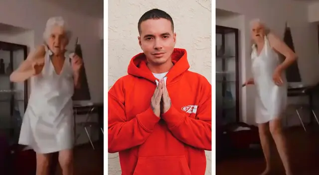 Abuelita enciende las redes al bailar canción de J Balvin.
