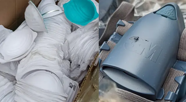 Incautan respiradores y mascarillas en Cercado de Lima.