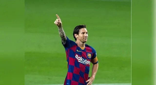 Messi celebra un nuevo gol